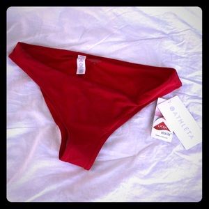 Athleta Red Bikini Bottoms